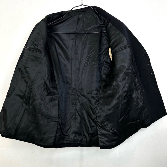 Vintage 60s Royal Navy Lieutenant Rank Military Dress Jacket Gieves Black Navy - Picture 14 of 16